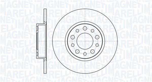 MAGNETI MARELLI Тормозной диск 361302040285